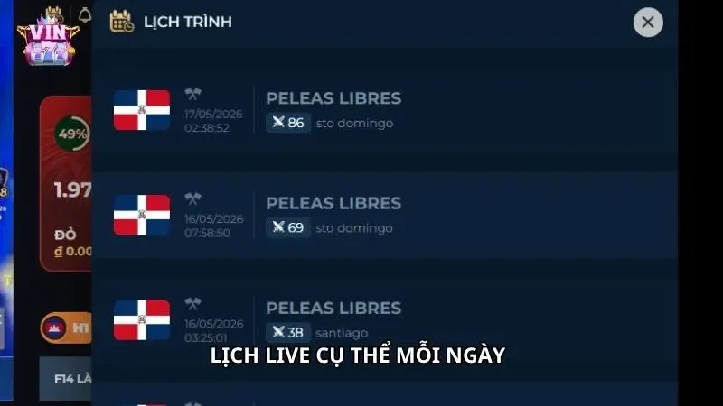 Sảnh cược liên tục cập nhật lịch phát sóng cụ thể vào mỗi ngày cho anh em theo dõi
