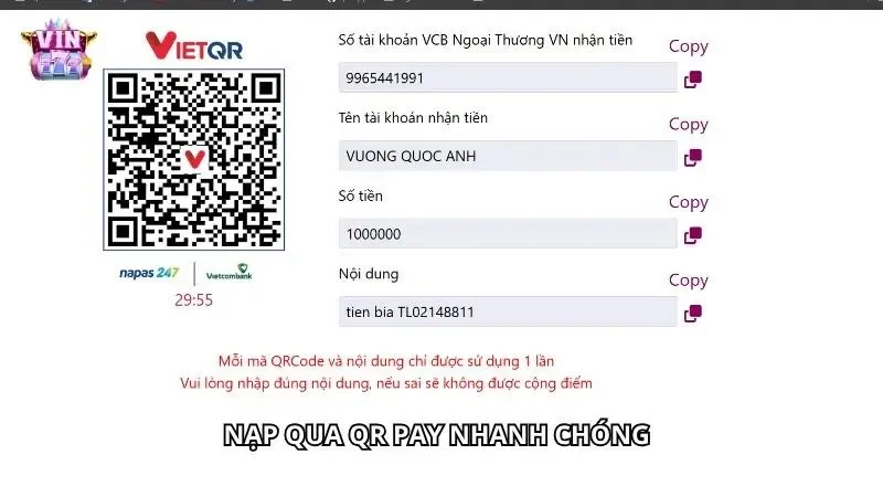Quét mã QR Pay chỉ trong vài giây siêu tiện lợi